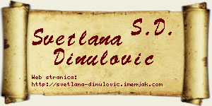 Svetlana Dinulović vizit kartica
